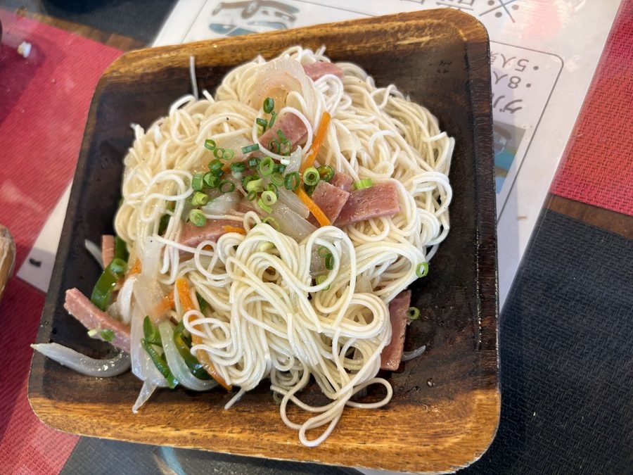 The somen champuru we ordered at Ryukyu Bistro