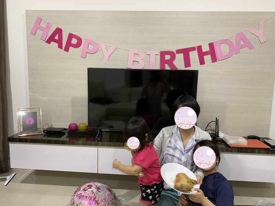 誕生日を家族みんなでお祝いしました