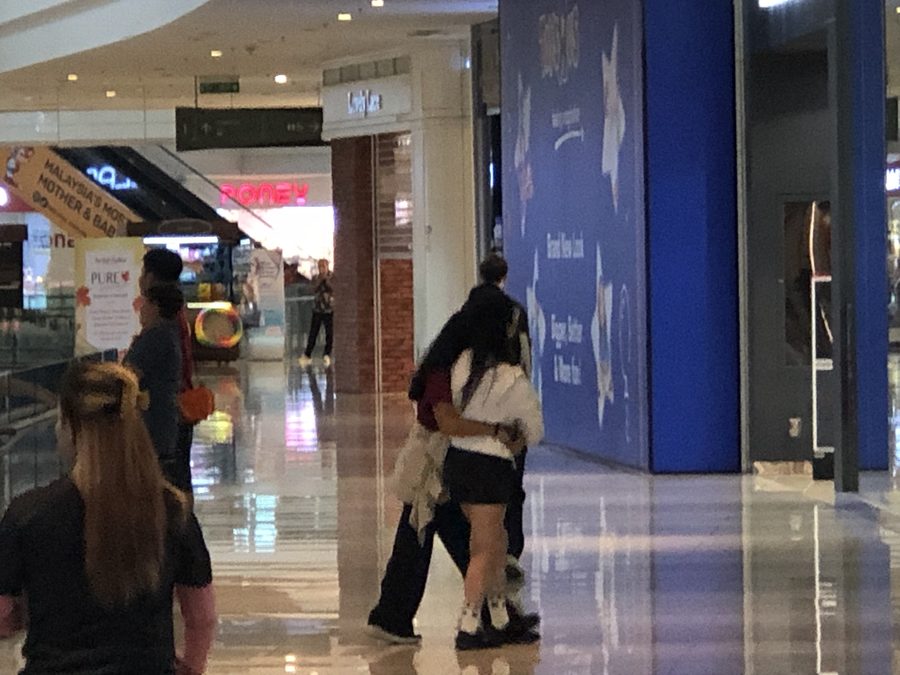 Inside a shopping mall — indoor space to spend time in was valuable.