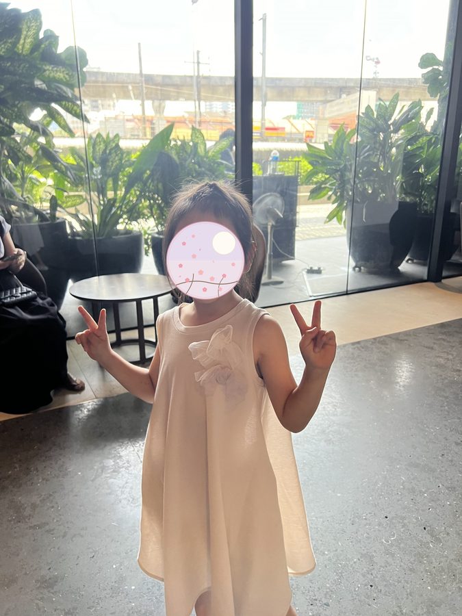 Dressed up for an occasion.