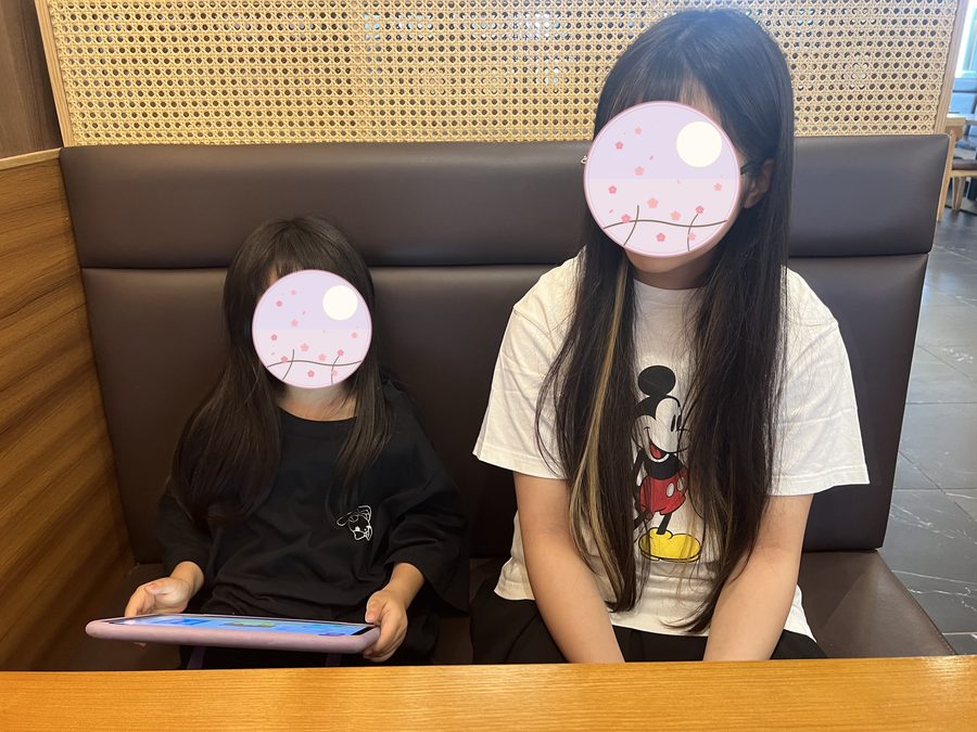 The two sisters. The younger one had grown up too.