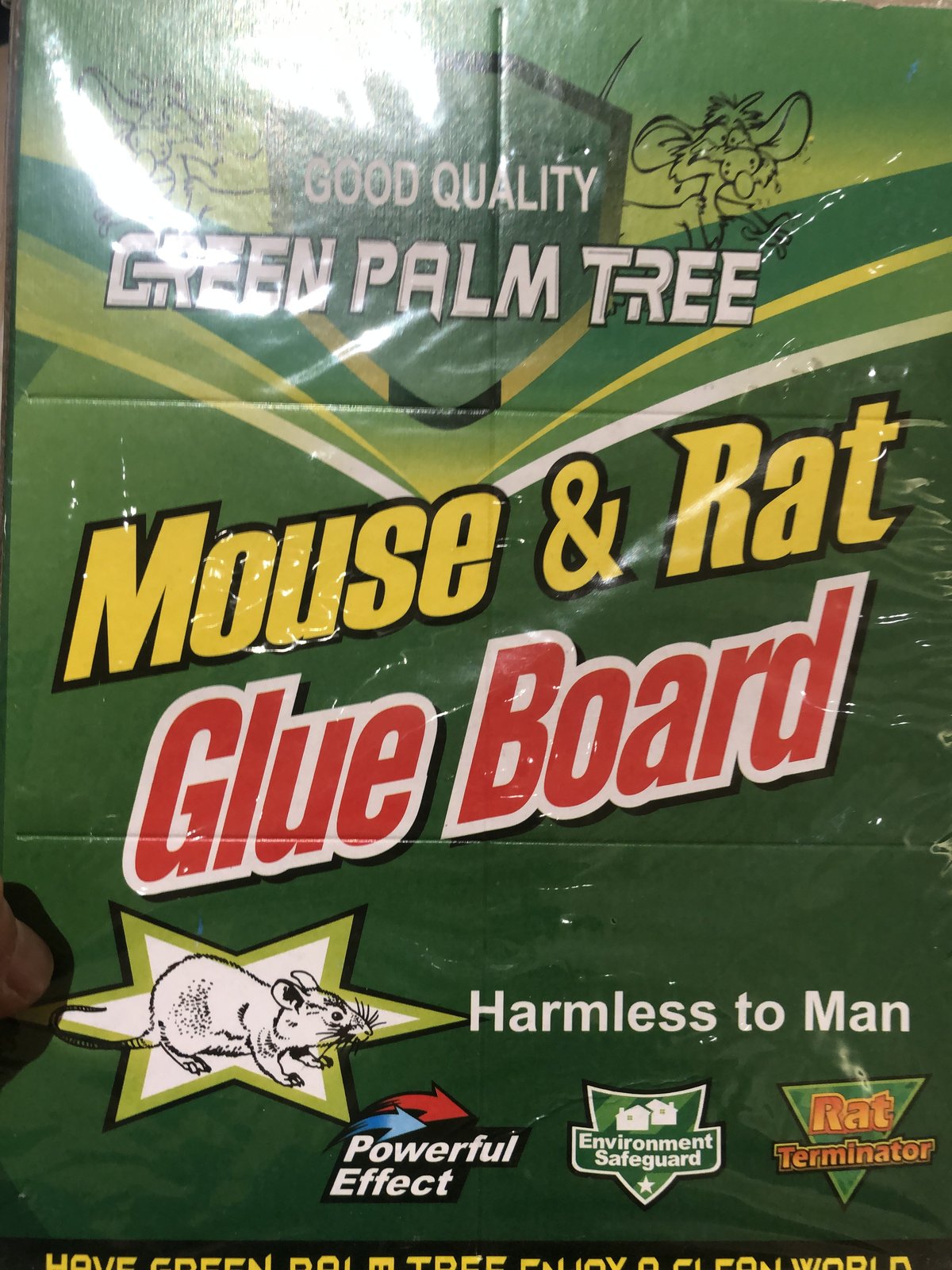 A rodent glue trap spotted at the supermarket 