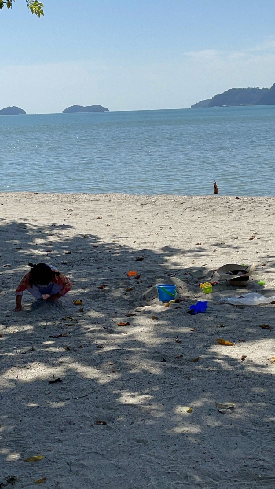 Playing on the beach in Langkawi 