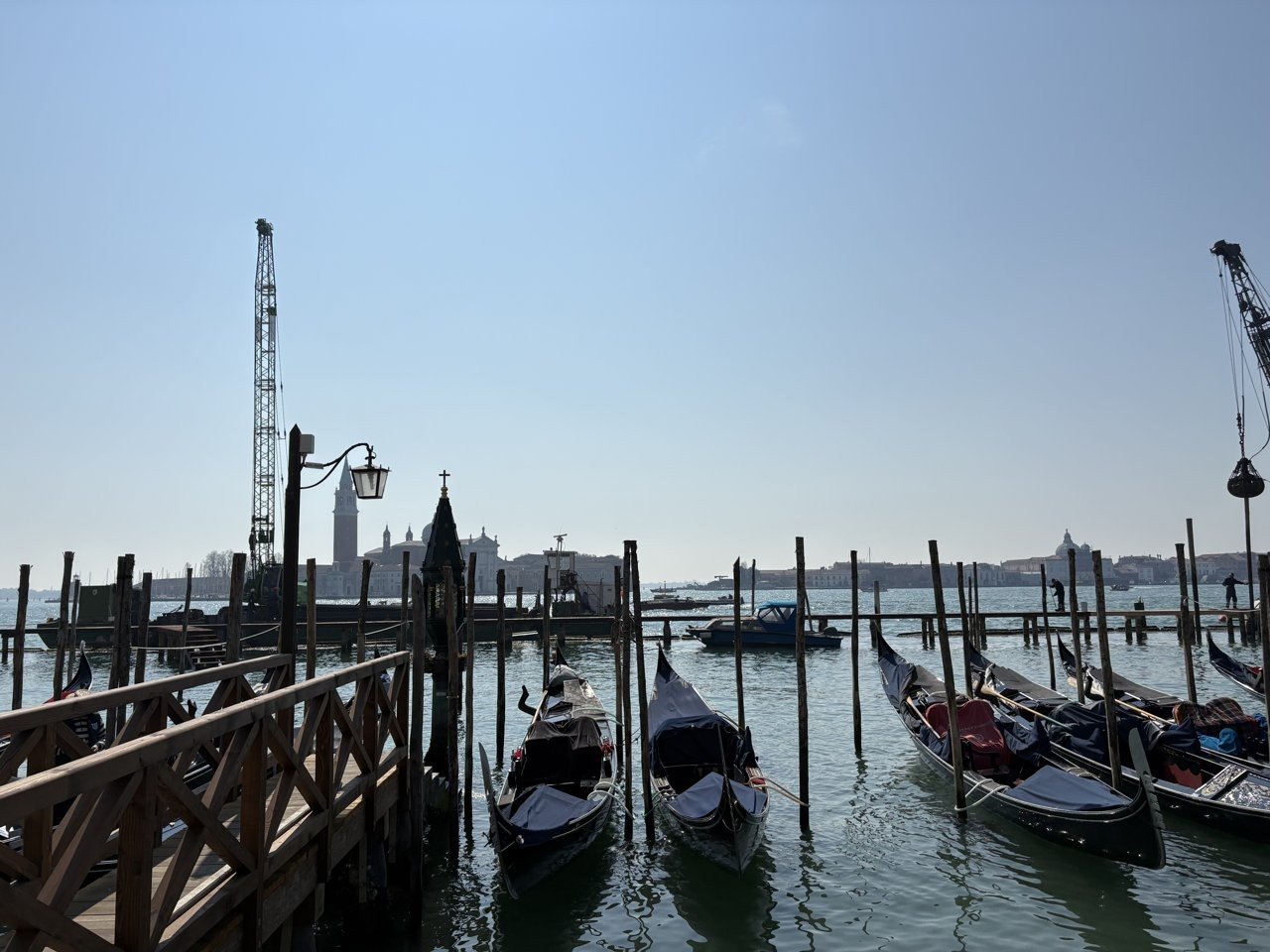 Gondolas along the St. Mark's basin