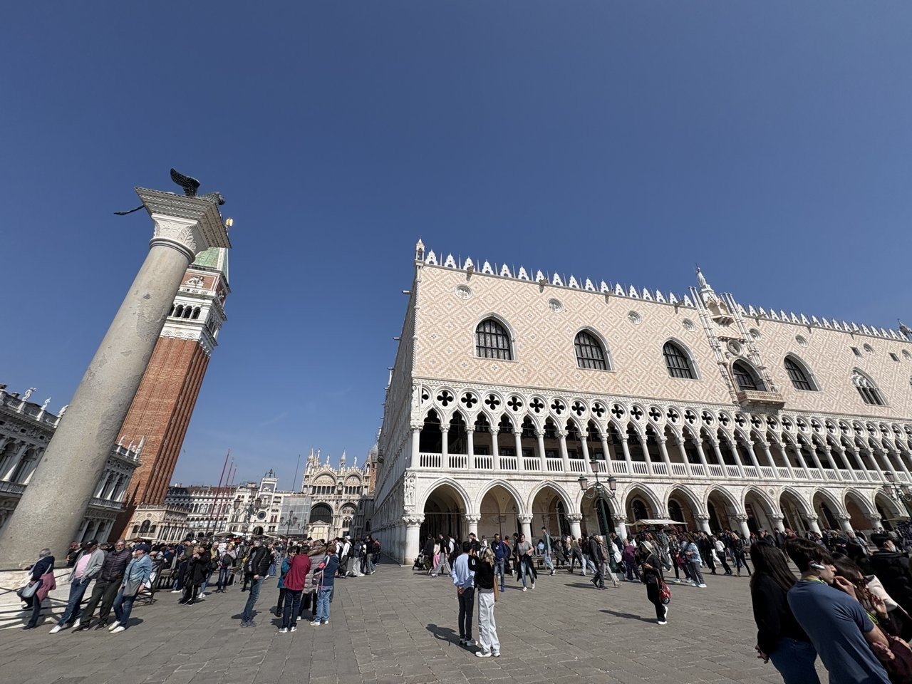 The Doge's Palace and the piazzetta